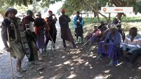 Pastoralists recounting the murder of Mr. Igembe. Source: East Africa TV