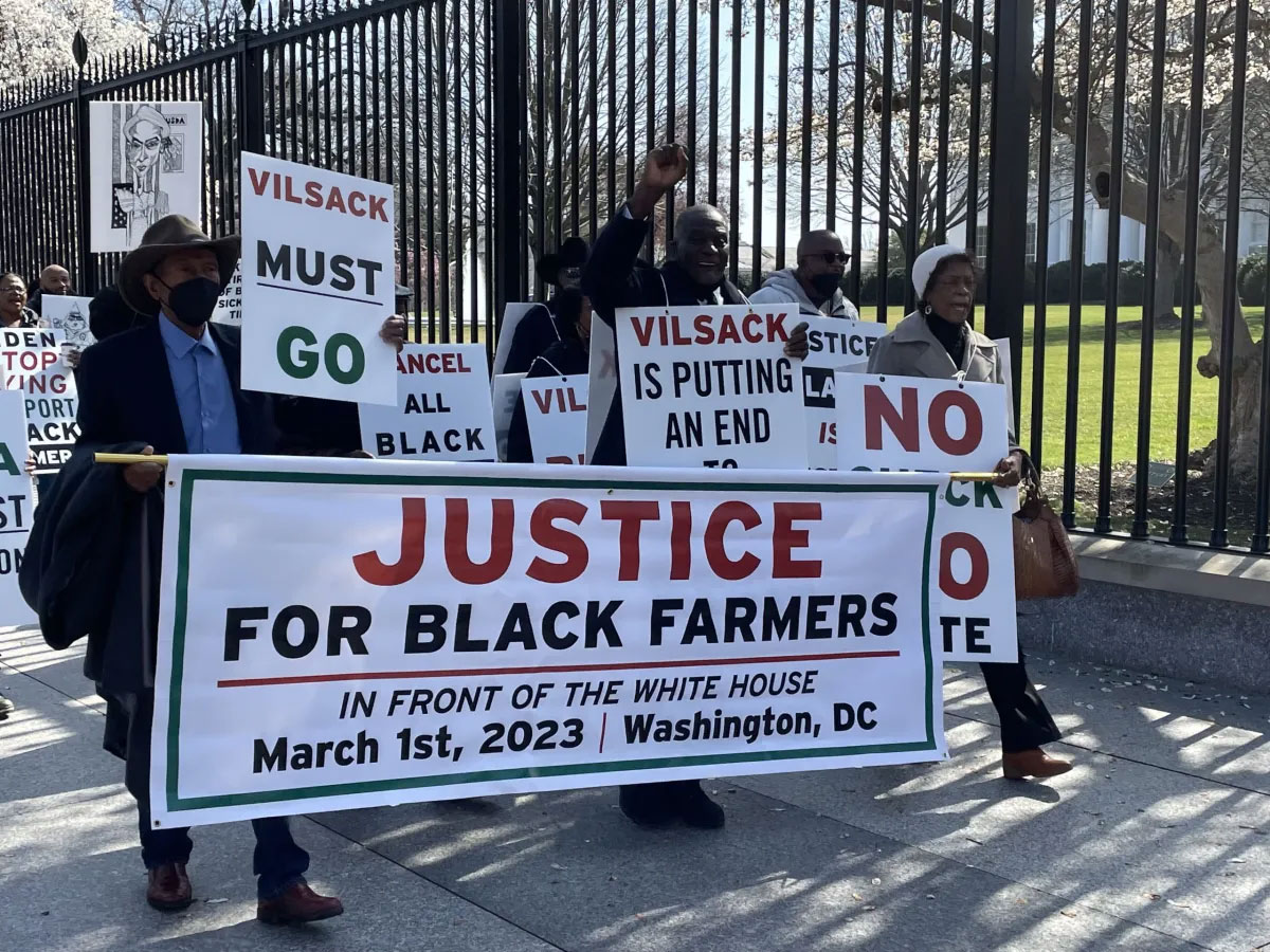 Photo of Black farmers protesting