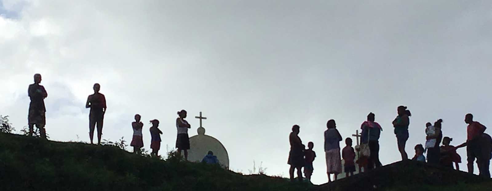 Miskitu villagers on the banks of Rio Coco. November 2018