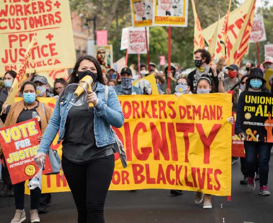 July 20, 2020, Strike for Black Lives march, Oakland, California. Photo: Brooke Anderson