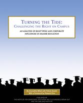 Turning the Tide: Challenging the Right on Campus, report cover.